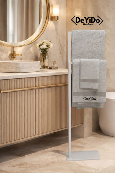DeYiDo Kağıt Havluluk Kollu El Havluluğu Ev Banyo Düzenleyici Paslanmaz Devrilmez Yer Kaplamaz Şık Tasarım