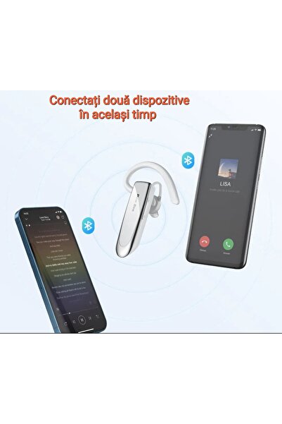 New Bee Casca Bluetooth LC-B41, Autonomie baterie 5 zile, Multipoint, Compatibila cu Ios si Android