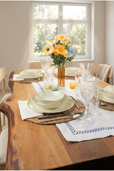 Mando 12 Parça Yemek Takımı Yeşil