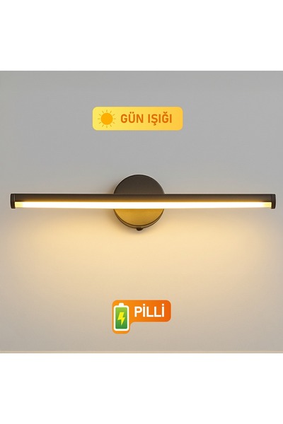 Nobbystar Sök-Tak Günışığı Yapışkanlı Pilli Led Aplik 38cm