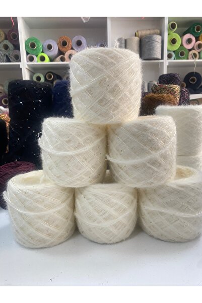 göçer Ακρυλικό Moher: κρεμώδες χρώμα, παγιέτες χρυσού 2 χιλιοστών, όλα τα είδ...