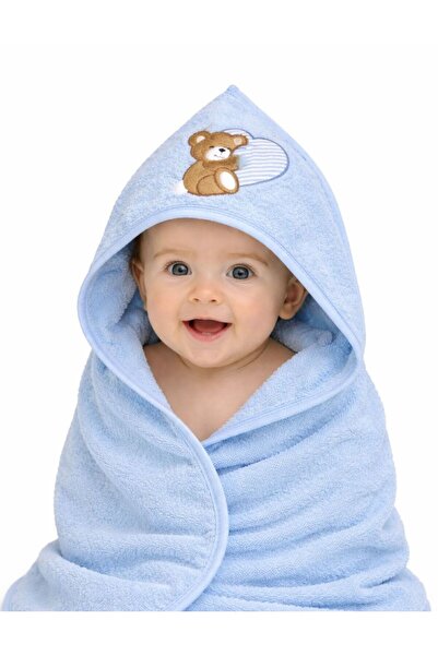 Baby Shez منشفة حمام مطرزة للأطفال حديثي الولادة مصنوعة من القطن بنسبة 100%
