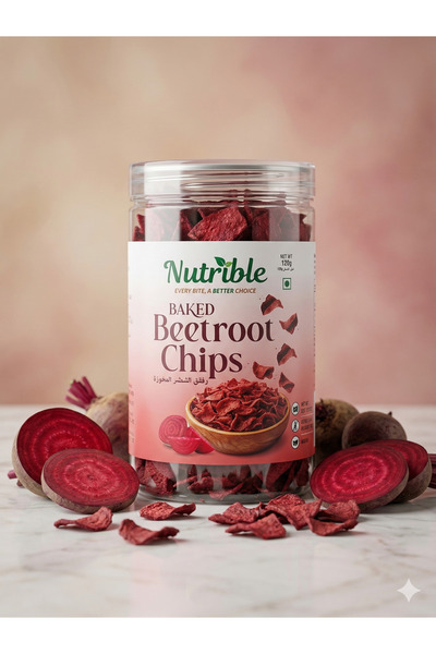 Nutrible Baked Beetroot Chips | Vegan | Gluten Free