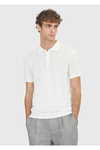 Ramsey White Plain Knit Knitwear