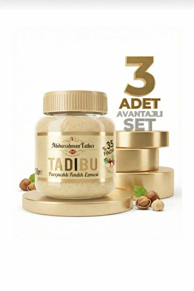 Abdurrahman Tatlıcı Tadıbu Parçacıklı Fındık Ezmesi 3x330 Gr