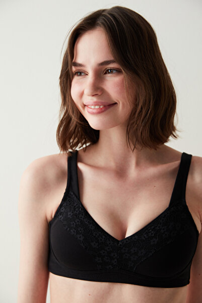 Penti Μαύρο μη ασύρματο εξαιρετικά άνετο σουτιέν μετά την επέμβαση