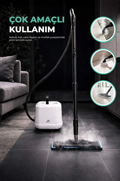 PiranTech CB-105A Buharlı Temizlik Makinesi | Çok Amaçlı | Yüksek Basınçlı | Kimyasalsız Hijyen