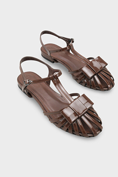 Capone Outfitters Γυναικείες μπαλαρίνες Amara Lattice Braided