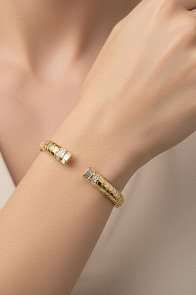XUPING JEWELRY STİL İNCİSİ/XUPING JEWELRY BALIK SIRTI ZİRKON TAŞLI KELEPÇE