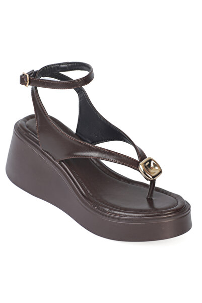 Capone Outfitters Γυναικεία σανδάλια με ιμάντα αστραγάλου και τακούνι με άμμο