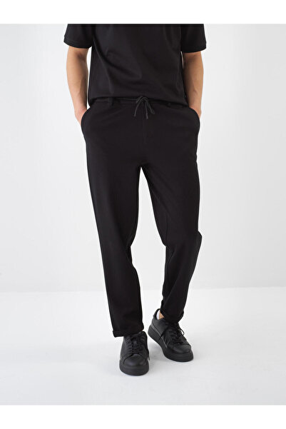 Xint Erkek Siyah Doğal Dökümlü Regular Fit Jogger
