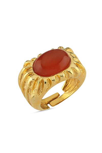 LİNYA JEWELLERY Eos Kehribar Taşlı Yüzük