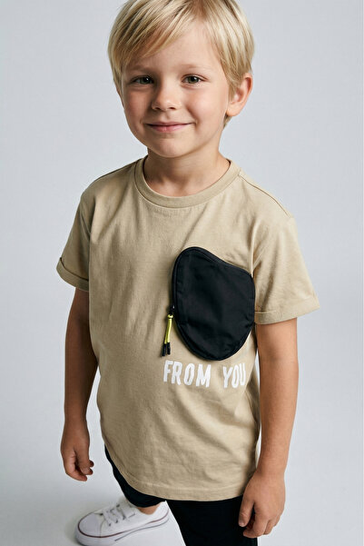 Doctor junior Μπλουζάκι Boy Beige Oversize