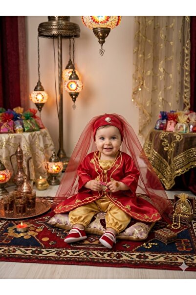 biyan collection Kız Bebek Mevlütlük Bindallı Kına Takımı Kınalık Set 6 Ay Kı...