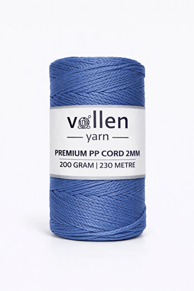vollen yarn 200gr/230m Premium Polyester Macrame String 2mm, μακραμέ σχοινί, ...