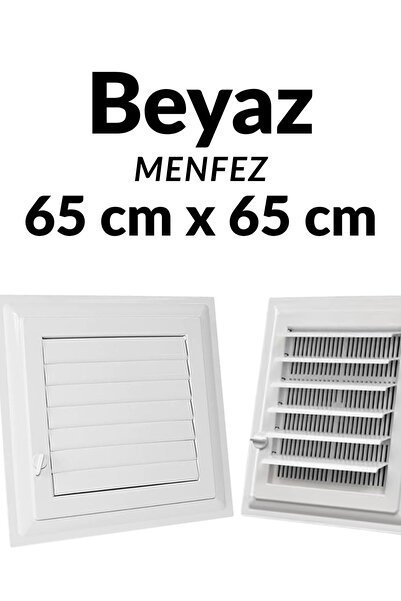 KAYRA LEATHER CRAFT Beyaz 65 x 65 cm Havalandırma Menfezi Banyo Menfezi Wc Ba...