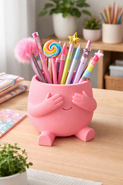 Aves Tasarım “Peeky Pink Kalemlik – Eğlenceli Tasarım Organizer