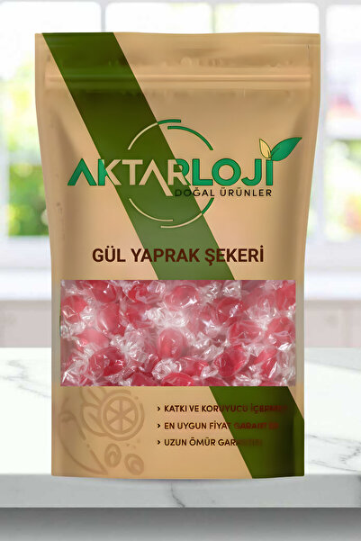 aktarloji 100 Gr Gül Şekeri / Doğal Pastil | Gül Yağı İçeren Bitkisel Şeker
