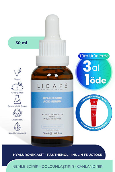 Licape Nemlendirici Aydınlatıcı Dolgunlaştırıcı Hyaluronik Asit Pantenol B5 P...