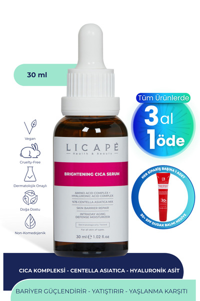 Licape %76 Centella Asiatica Aydınlatıcı Cica Serum 30ml