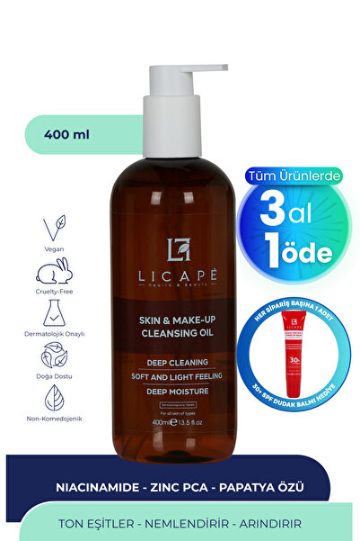 Licape İki Aşamalı Cilt Ve Makyaj Temizleme Yağı 400 ml