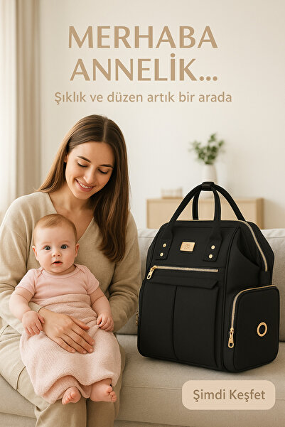 SEVİLÇANTA ELİTE Anne Bebek Bakım Sırt Çantası