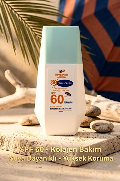 PİRAYE AKSESUAR SPF 60+ Yüksek Koruma - Suya Dayanıklı - Kolajen Bakım - Gün ...