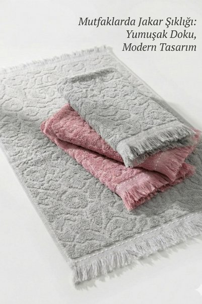 embays collection <3 Adet > 30x50 cm Mutfak Havlusu , Jagarlı Havlu , El Yüz Havlusu ,Saçaklı havlu