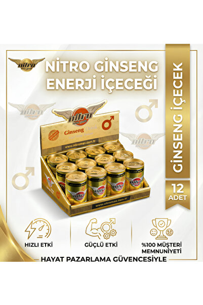 nitromax breeze Nitro Max Ginseng +18 Enerji İçeceği - 12'li Set (Gizli Gönde...