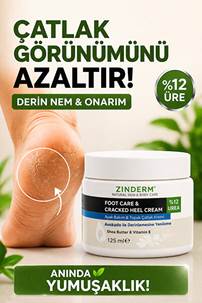 zinderm Ayak ve Topuk Çatlak Bakım Kremi 125ML