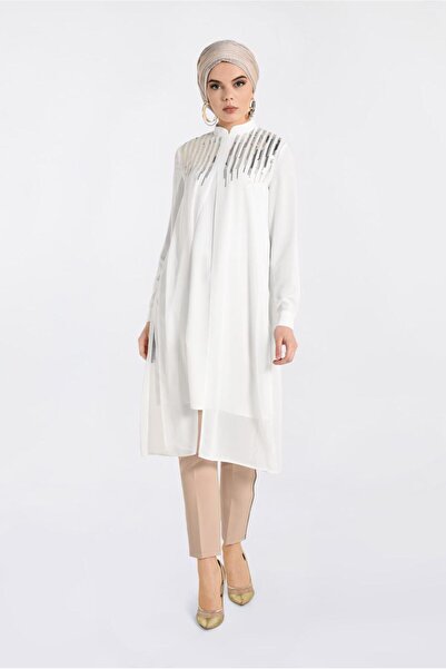 Alvina Παγιέτες Judge Collar Tunic 4200