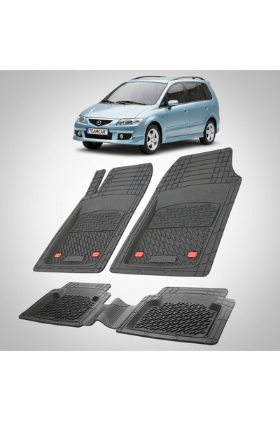 TEAMCAR Covorașe auto tip tavă compatibile cu Mazda Premacy (1999–2005), negr...