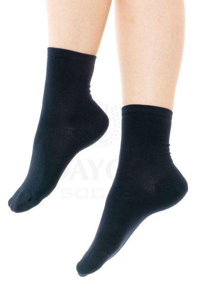 DAYCO Premium Burun Dikişsiz Kadın Lacivert Bambu Soket Çorap 6lı Set - 36-40 - 350LACI