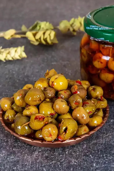 Bahçem Dağ Kekikli Yeşil Zeytin Salatası 350 g Kavanoz