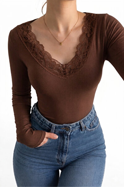 Lufthimm ΓΥΝΑΙΚΕΙΑ ΜΠΛΟΥΖΑ ΒΙΣΚΟΝΗΣ ΜΕ ΛΕΠΤΟΜΕΡΕΙΕΣ ΚΑΙ ΛΑΜΑΡΙΝΕΣ ΣΕ ΣΧΗΜΑ V ...