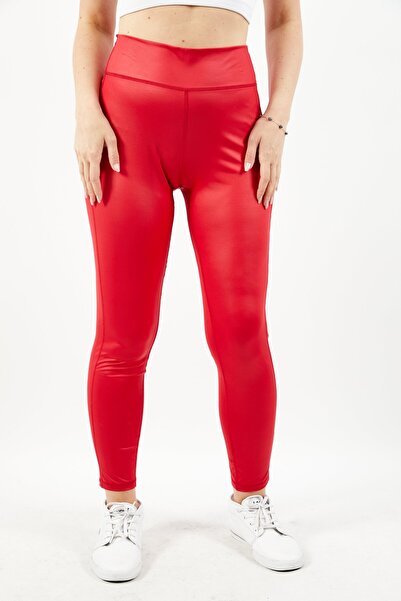 Ralph Lauren Lauren by Women Coated Jersey Leggings, Lipstick Red