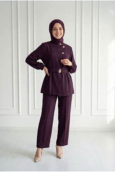 BENAHOLL Σετ με μεταλλιζέ κουμπιά σταυρωτά στο μπροστινό μέρος Niyan-BN4622 Δ...