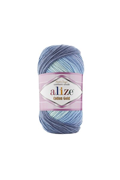 Alize Amigurumi Motif Summer Crop Dress - Gold Tie Dye, Cotton-String Cotton,...