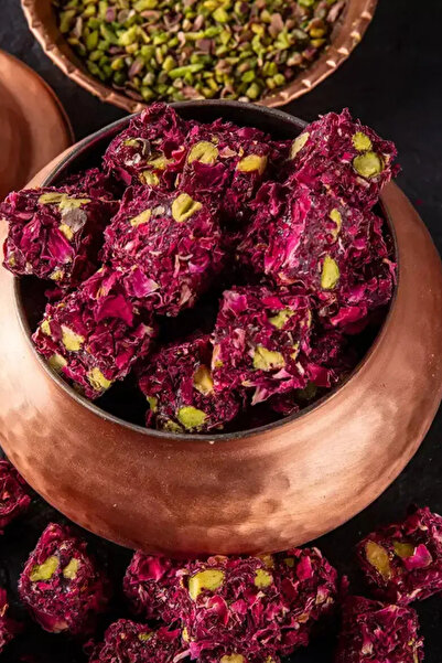 Pirsefa Antep Fıstıklı & Gül Yapraklı Çifte Kav. Lokum 250 g Paket