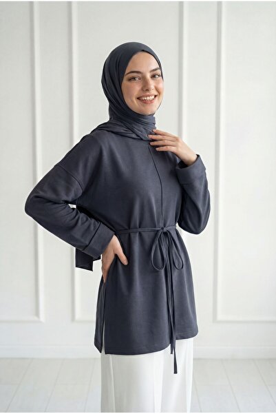 BENAHOLL Ρουχισμένο τουνίκ με σχισμή και ραφές στο μπροστινό μέρος Yakut-MF18...