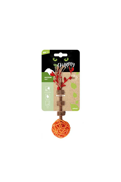 M-PETS Charmy Amulet Matatabi Cat Toy Orange