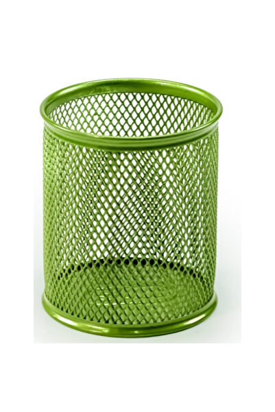 Mas Green Cylinder Metal Perforated Pen Holder - 500