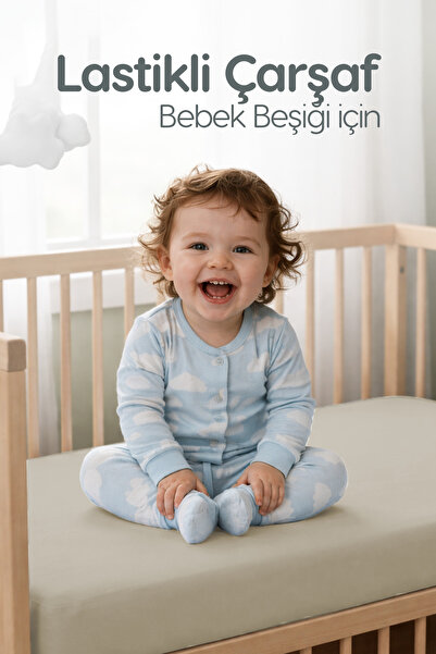 Erko Dört Mevsim %100 Pamuk Penye Lastikli Bebek Çarşafı | Nefes Alan Yapı, P...