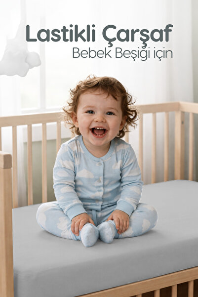 Erko Dört Mevsim %100 Pamuk Penye Lastikli Bebek Çarşafı | Nefes Alan Yapı, P...