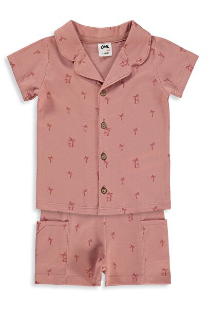 Civil Baby Palmiye Empirmeli 6-18 Ay Takım - Turuncu