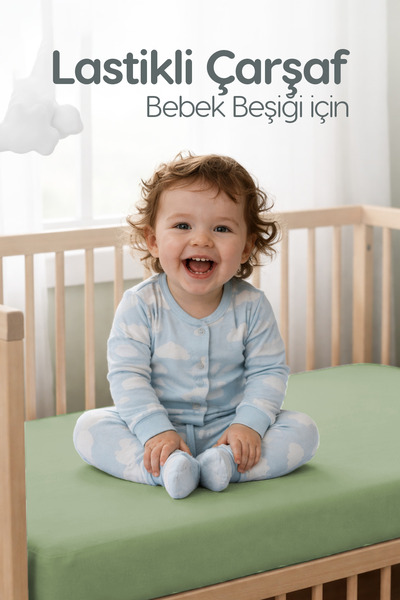 Erko Dört Mevsim %100 Pamuk Penye Lastikli Bebek Çarşafı | Nefes Alan Yapı, P...