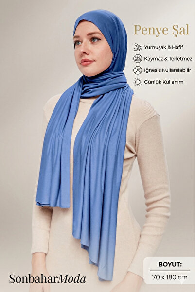 Sonbaharmoda Γυναικείο Χαλαρό Σάλι Χτενισμένο Βαμβακερό Πολυτελές – Αντιολισθ...