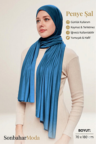 Sonbaharmoda Γυναικείο Χαλαρό Σάλι Χτενισμένο Βαμβάκι Πολυτελείας – Αντιολισθ...