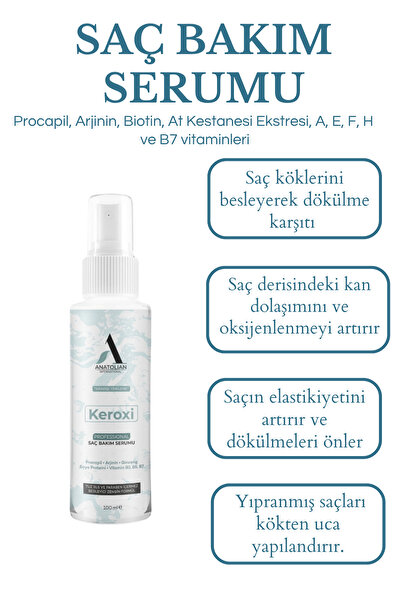 Anatolian Saç Bakım Serumu- Keroxi Sprey- onarıcı, besleyici, güçlendirici serum
