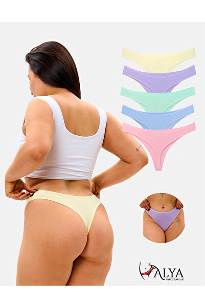 ALYA UNDERWEAR Γυναικεία στρινγκ εσώρουχα βαμβακερά κορδόνια - 5 διαφορετικά ...